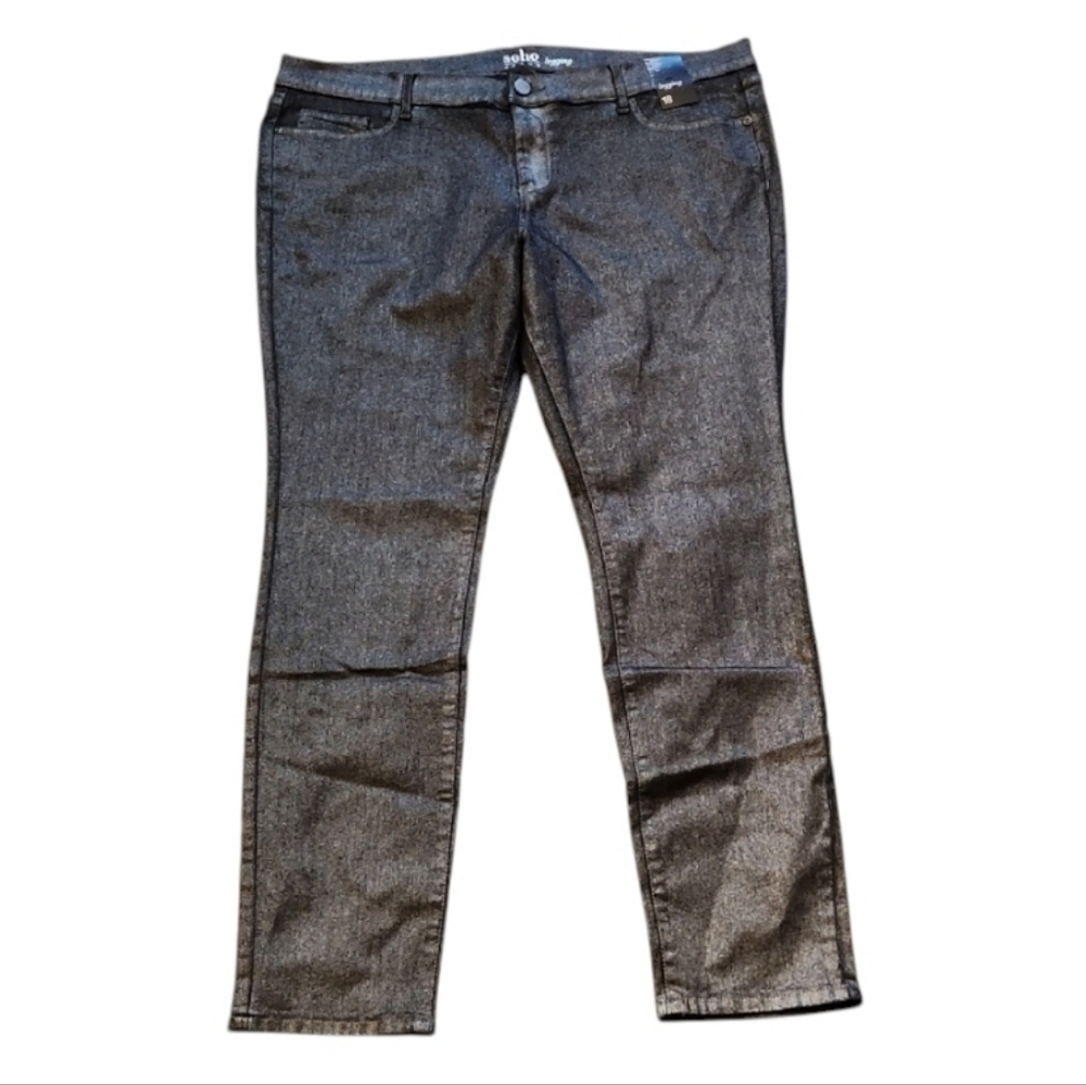 Soho Dark Gray Metallic Jeggings NWT